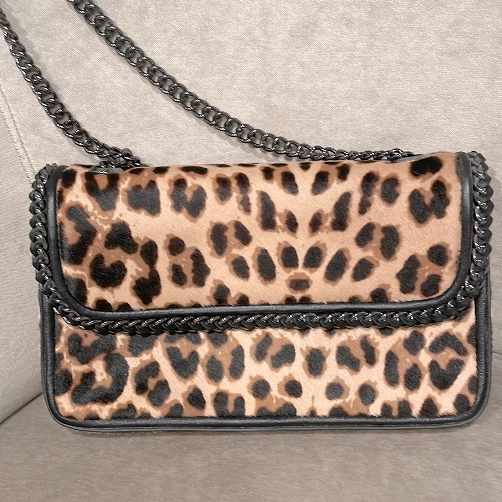 Henri Bendel calf hair cross body or clutch bag